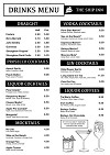 Uploaded menu